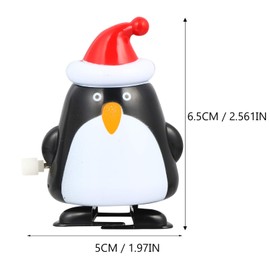 Tomaibaby 2pcs Christmas Wind Up Toys - Clockwork Walking Penguin Tree Xmas Doll - Holiday Goodie Bag Stuffer Kids Party Favors Gift (Random style)
