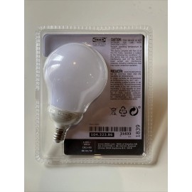 IKEA  IKEA 104.323.86 Ledare Led Bulb E12 600 Lumen, Warm Dimming, Globe Opal