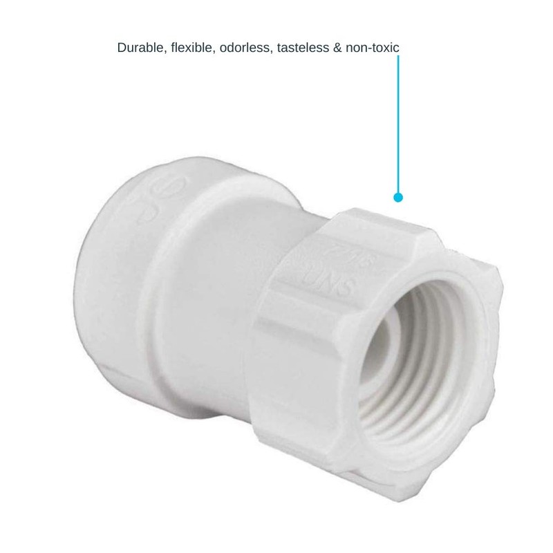 John Guest Speedfit 1/4 Inch OD x 7/16 Inch Faucet