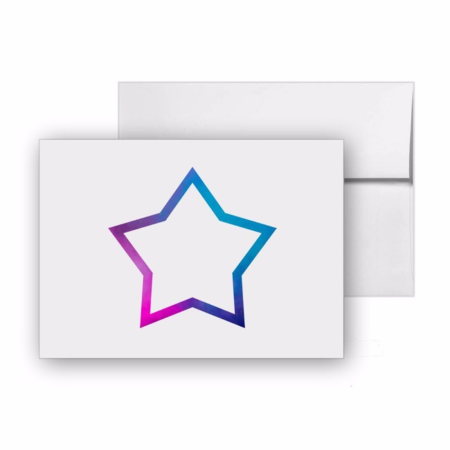 Star Night Stars Space Sky, Blank Card Invitation Pack, 15 cards at 4x6, with White Envelopes, Item 662658