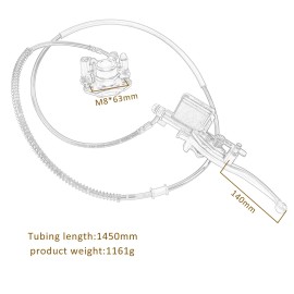 Unbranded Go Cart Rear Hydraulic Brake Assembly Caliper ATV Quad Buggy Go Kart Coolster