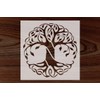Stencil Tree of Life Celtic Pattern Design, Plastic Reusable