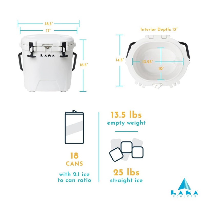 LAKA Coolers 20 Qt Cooler - Lime Green