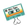CafePress Mix Tape Sticker Square Bumper Sticker Car Decal