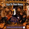 Halloween Porch Goose Outfits, Purple Pumpkin Goose Dress