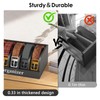 Belt Organizer for Closet and Drawer 6 Compartment Bamboo Tie