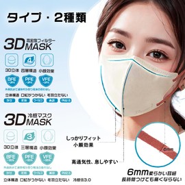 [jphanamori] マスク 不織布 立体 55枚 53枚 丸顔小 スモークグレー