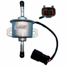 Tuzliufi Bomba de combustible eléctrica compatible con John Deere Yanmar 35D 50D 27D 17D 27D 3TN100L 3TNV88 4TNV84 4TNV88 4TNV94 4TNV98 129322-77401 129612-52100 14520577 7 7011 6409 485510011 AM876266 AT318139 Z838