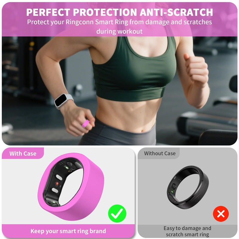 8 Pack Silicone Cover for Ringconn Gen 2/2 air,Anti-Scratch Shockproof