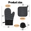 Oven Mitts & Pot Holders Set 6pcs - Premium Non-Slip