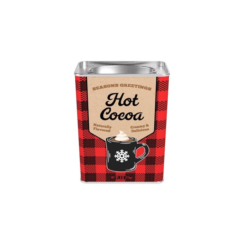 McSteven's Hot Chocolate, Winter Warmer Season's Greetings Red Plaid, 8