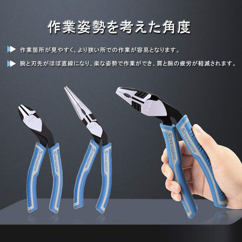 SPEEDWOX Powerful Pliers, High Power Nipper, Eccentric Radio Pliers, Leverage
