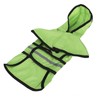 Dog Raincoat Polyester Pet Rain Cape Jacket Reflective Stripe Waterproof