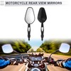 RATCHROLL 1 Set Universal Motorcycle Rear View Mirrors Adjustable Bar