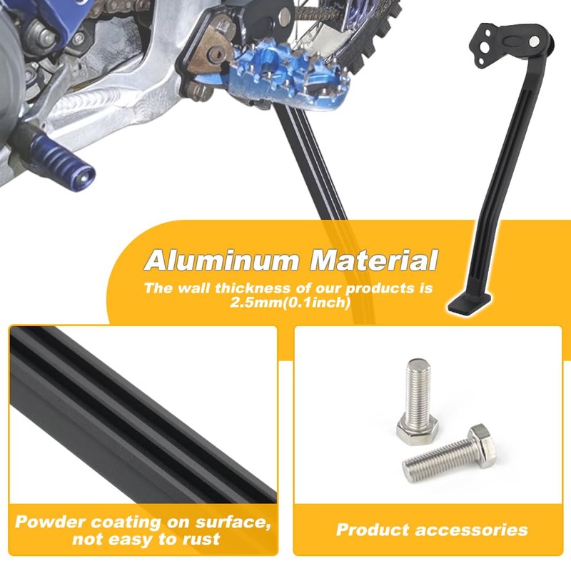 REARACE Motorcycle Kickstand Fit for YZ250F/YZ450F 2006-2009
