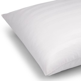 Moonlight Bedding Pillow cases 2 pack - White Stripe 50x75cm Luxury Pillowcase 100% Microfiber Hotel Quality Pillow Cover - Super Soft and Breathable Pillow Case