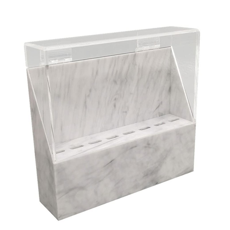 zalati Storage Box with 8 Holes for Tweezers Display Stand