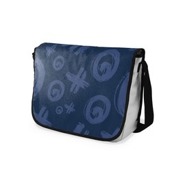 Le Jardin du Lin Digital Bedruckte Messenger Schultaschen mit Schwarzem Riemen für Mädchen und Jungen, Zurück zur Schule, Kuriertaschen für Schüler, Umhängetaschen, Größe: 29x36 Cm