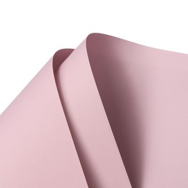 GLOKUUCA Flower Wrapping Paper - 10 Sheet Waterproof Floral Bouquet Wrapping Paper Fits for Wedding Graduation Gifts - (22.8x22.8 Inch, Grey Pink)