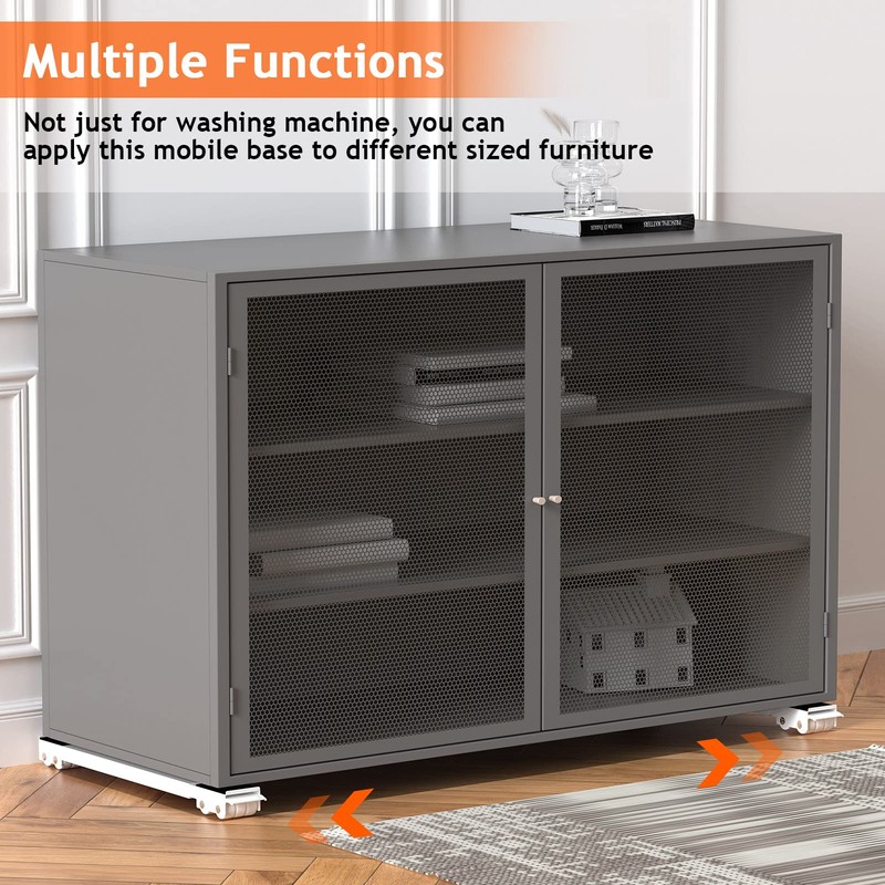 Ronlap Furniture Washing Machine Dolly, Extendable Appliance Rollers Refrigerator Heavy
