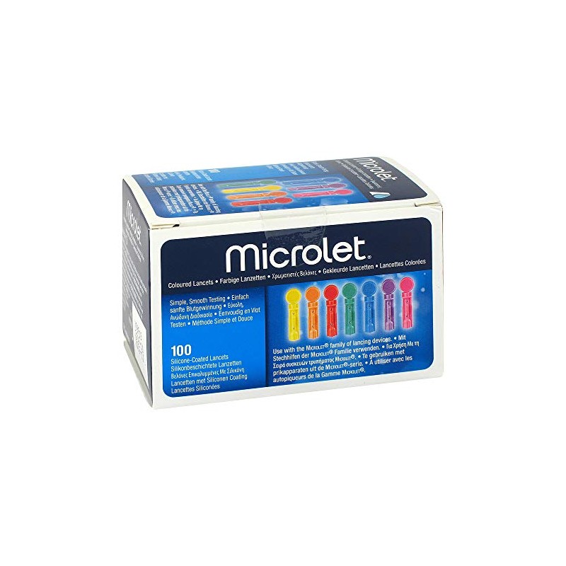 Microlet Lancets Coloured Pack of 100