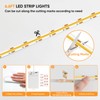 OMIKA COB Motion Sensor Light Strip Indoor, 6.56ft 640LEDs 2700K