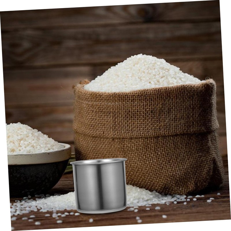 KICHOUSE 150ml Rice Measuring Cup Stainless Steel No Scale Easy