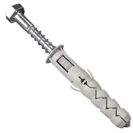 Wall Plugs M14 14 x 70mm and Heavy Duty Coach Screw for Brick Masonry M10 10 x 80mm Hex Head Bolt Width 17mm Set 3pcs