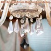 M METERXITY 4-Pack Crystal Maple Leaf Prisms, 38mm/1.5 Inch Chandelier
