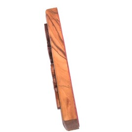 Holy Land Market Olive Wood Messianic Mezuzah - Engraved Christian Mezuzah for Door, 5 inches