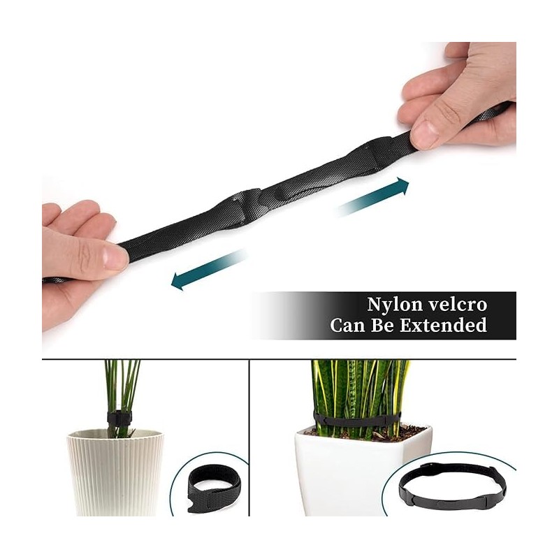 SOVYOULIVE Cable Strap, 100 Pcs Reusable Cable Ties, Adjustable Tie