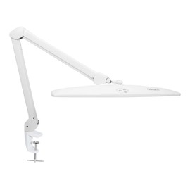 Neatfi Elite HD XL Task Lamp with Clamp, 22.8" Wide, 1360 Lumens, 84PCS SMD LED, 6000-7000K, Super Bright Desk Lamp, Nonpolar Dimming, Multiple Brightness Levels, Ergonomic Design (White)