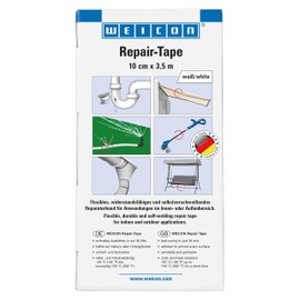 WEICON Repair Tape | 10 cm x 3.5 cm | Self-Welding Repair Tape for Emergency Repairs on Pipes Indoor and Outdoor Use