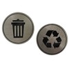 Trash Recycle Sticker | Set of 2 Decals | Indoor