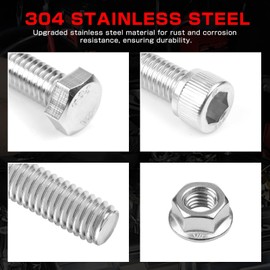 211pcs Engine Hex Bolts Fasteners Kit Compatible with Chevy SBC 265 283 302 305 307 327 350 400 for Intake Manifold Fuel Pump Water Pump Carburetor Oil pan Coil Bracket Crank Pulley Fan Pulley