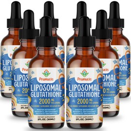 2000 MG Liposomal Glutathione Liquid, 98% Absorption, Glutathione Liquid Supplement, Active Form L- Glutathione, Powerful Antioxidant NON-GMO for Immune System, Aging Defense, Detoxifier, 16 FL.OZ