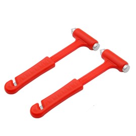 Portable Hammer Break Window Glass Hammer Multitools 2Pcs Multifunctional Emergency Car Escape Tool Car Safety Tool Car Escape Hammer Red Car Safety Accessories