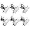 Pack of 6 Metal Clips, Locking Clips, 55 mm, Metal