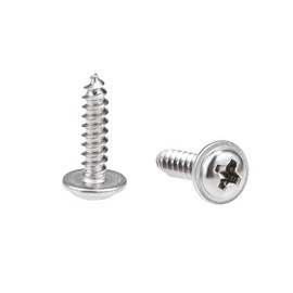 sourcing map Self-Tapping Screws Phillips Head 304 Stainless Steel Connection Bolts 3 x 12 mm Pack of 50