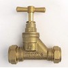 FtD BRASS Compression STOPCOCK DZR 22mm Copper x 25mm MDPE