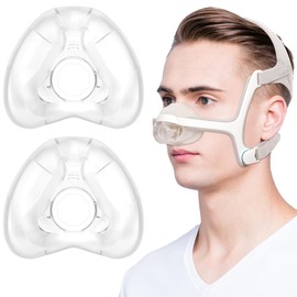 2 Pack Premium Nasal Cushions for AirFit N20 Secure and Lightweight Fit NO Pressure Marks CPAP Supplies for Daily Use and Confident Replacement - Medium