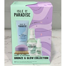 Isle of Paradise MEDIUM Self Tanning Water, Drops, Lotion, Kabuki Brush NIB