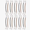 KooingTech 20PCS Elastic Hook Hair Tie, Open Ponytail Hooks Ponytail