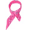 TWAYFEL Hot Pink Bandana Scarf with Star and Pattern Single