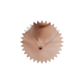 Iaceble Vintage 8 Ball Pendant Necklace Black Eight Ball Necklace Pool Ball Choker Necklace 3D 8 Ball Billiards Necklace Silver Figaro Chain Necklace Jewelry for Women