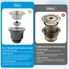Hibbent Upgraded 3 In 1 Kitchen Sink Drain Strainer and