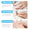 12Pcs Ring Size Adjuster Invisible Transparent Ring Size
