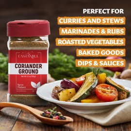 Eastanbul Coriander Seeds Powder, 5.29oz Coriander Ground Powder from Best Coriander Seed Selection, Ground Coriander Powder, AKA, Semilla de Cilantro, Cilantro Seed Powder, Ground Coriander Spice