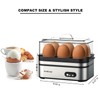 Evoloop Rapid Egg Cooker Electric 6 Eggs Capacity, Soft, Medium,
