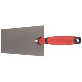 Connex COX781126 2C-Handle Mason’s Trowel Rustproof with Gooseneck, Silver/Black/Red, 160 mm